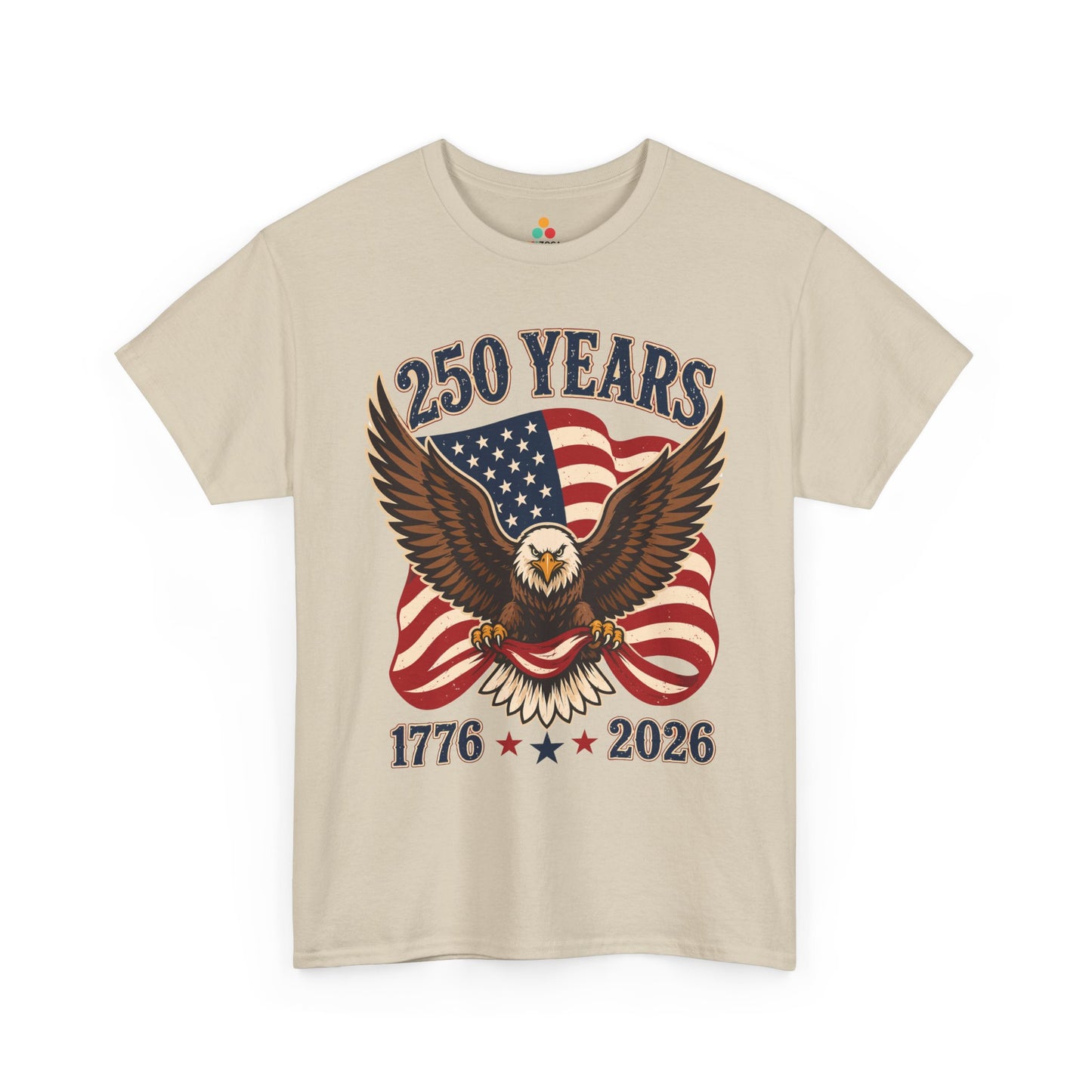 Patriotic Clothing — America 250 Eagle Graphic T-shirt for Men | TEEZOCA 