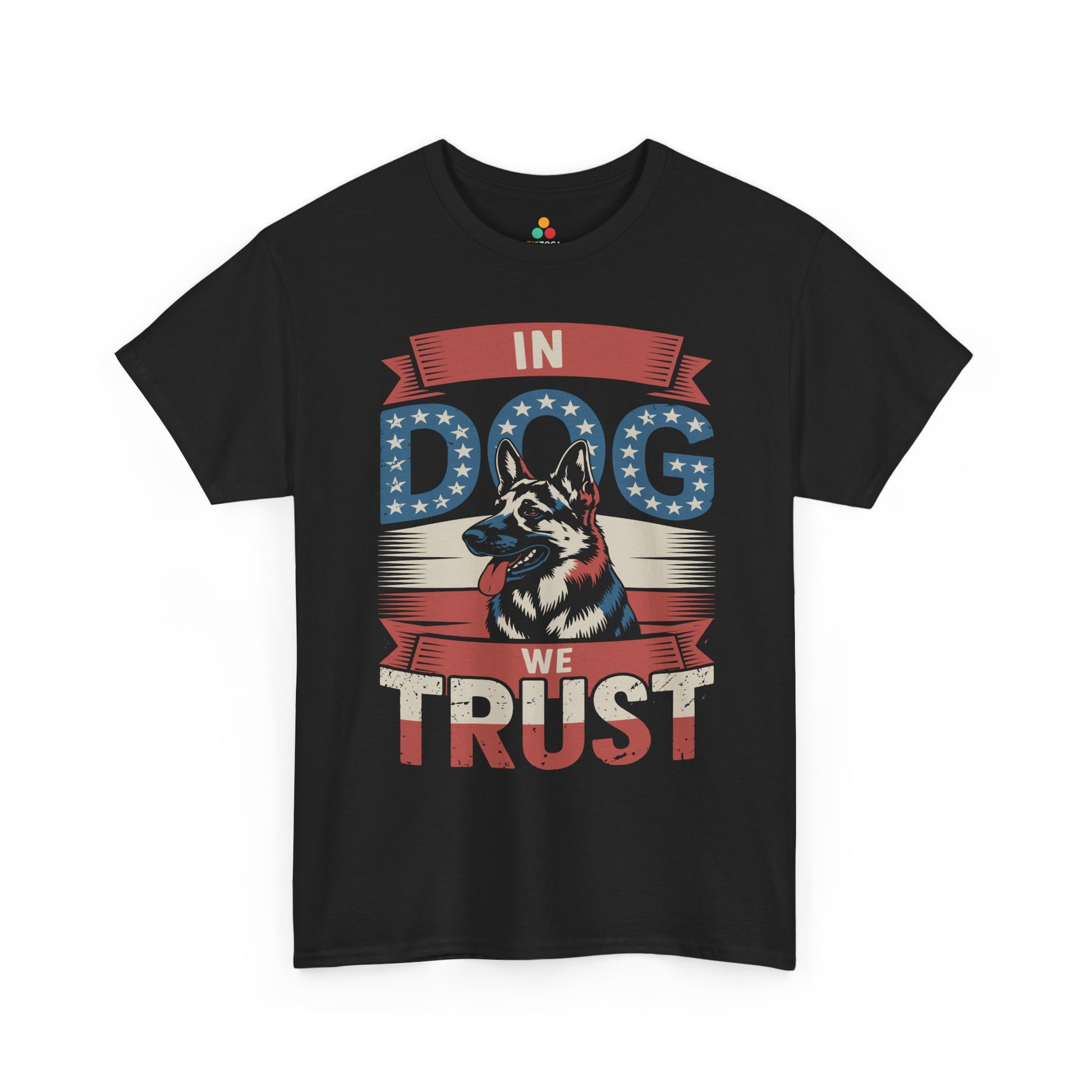 Patriotic German Shepherd In Dog We Trust Unisex T-shirt | TEEZOCA 