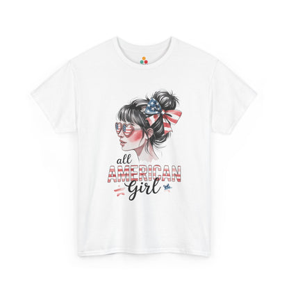 Patriotic Womens Shirt — All American Girl 4th of July T-shirt | TEEZOCA 