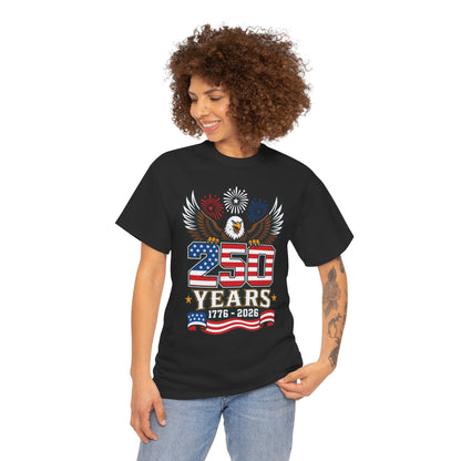 Patriotic shirts for men with eagle, flag 250, and 1776-2026 art for 4th of July, America 250 events, veterans, proud dads, and bold TEEZOCA style.
