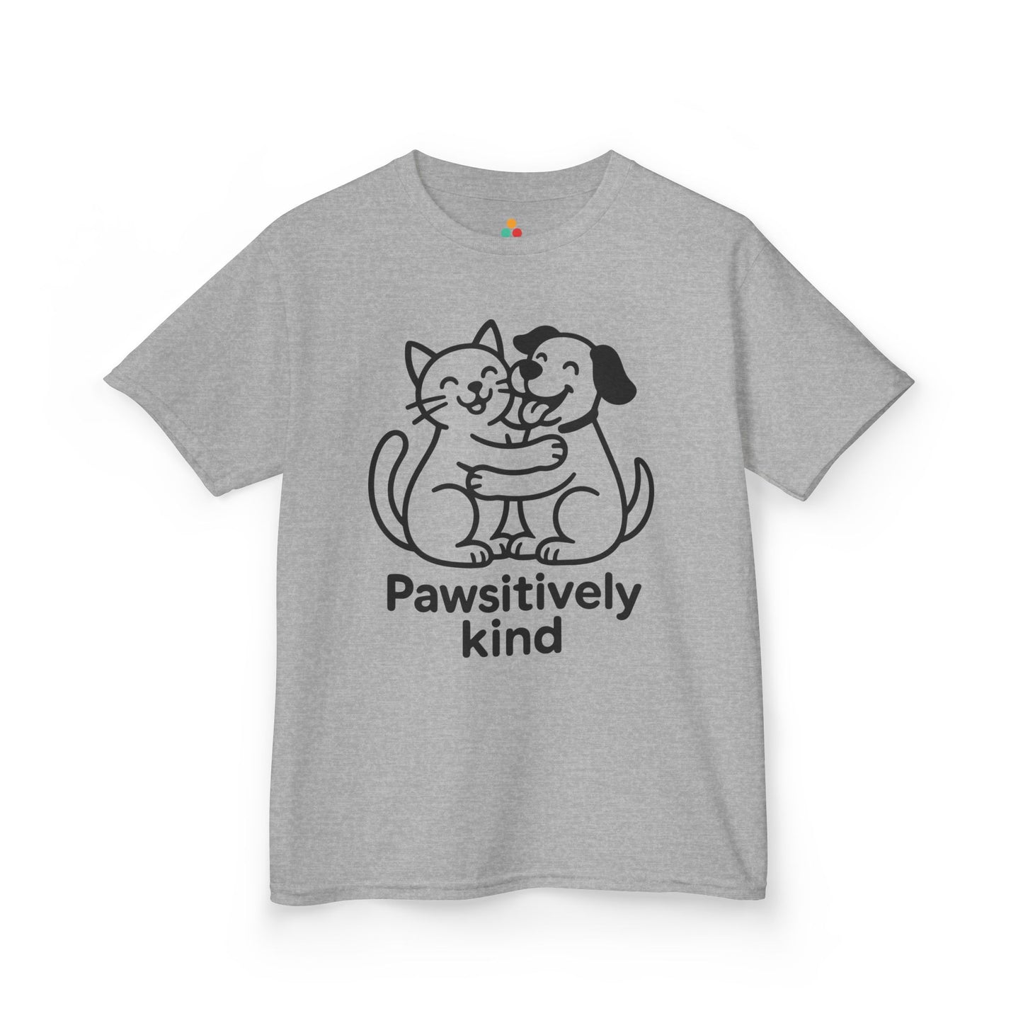 Pawsitively Kind Orange Unity Day Anti-Bullying Kids T-shirt | TEEZOCA Pawsitively Kind anti-bullying orange Kids T-shirt