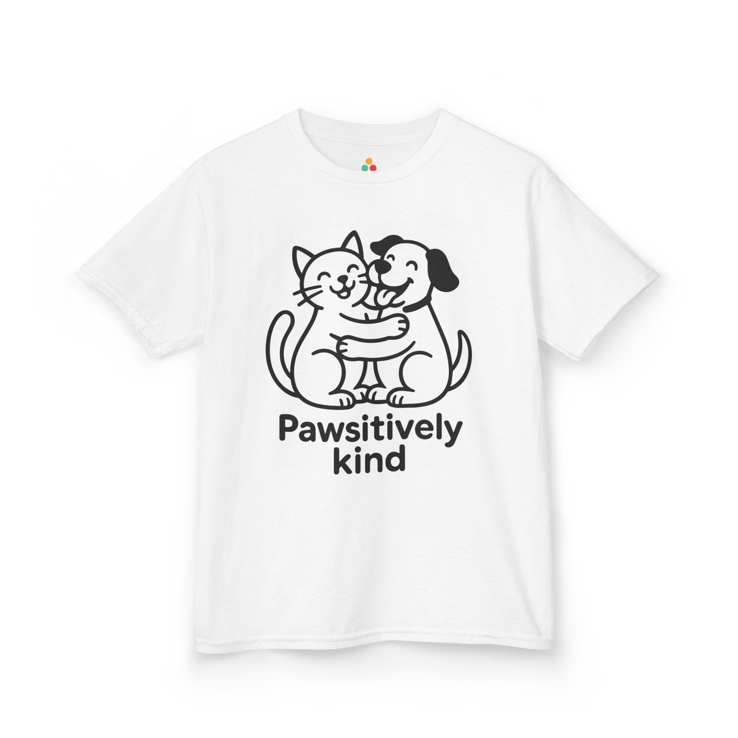 Pawsitively Kind Orange Unity Day Anti-Bullying Kids T-shirt | TEEZOCA orange Unity Day anti-bullying pet design Kids T-shirt