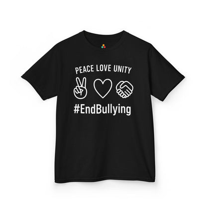 Peace Love Unity #EndBullying Orange Unity Day Kids T-shirt | TEEZOCA 