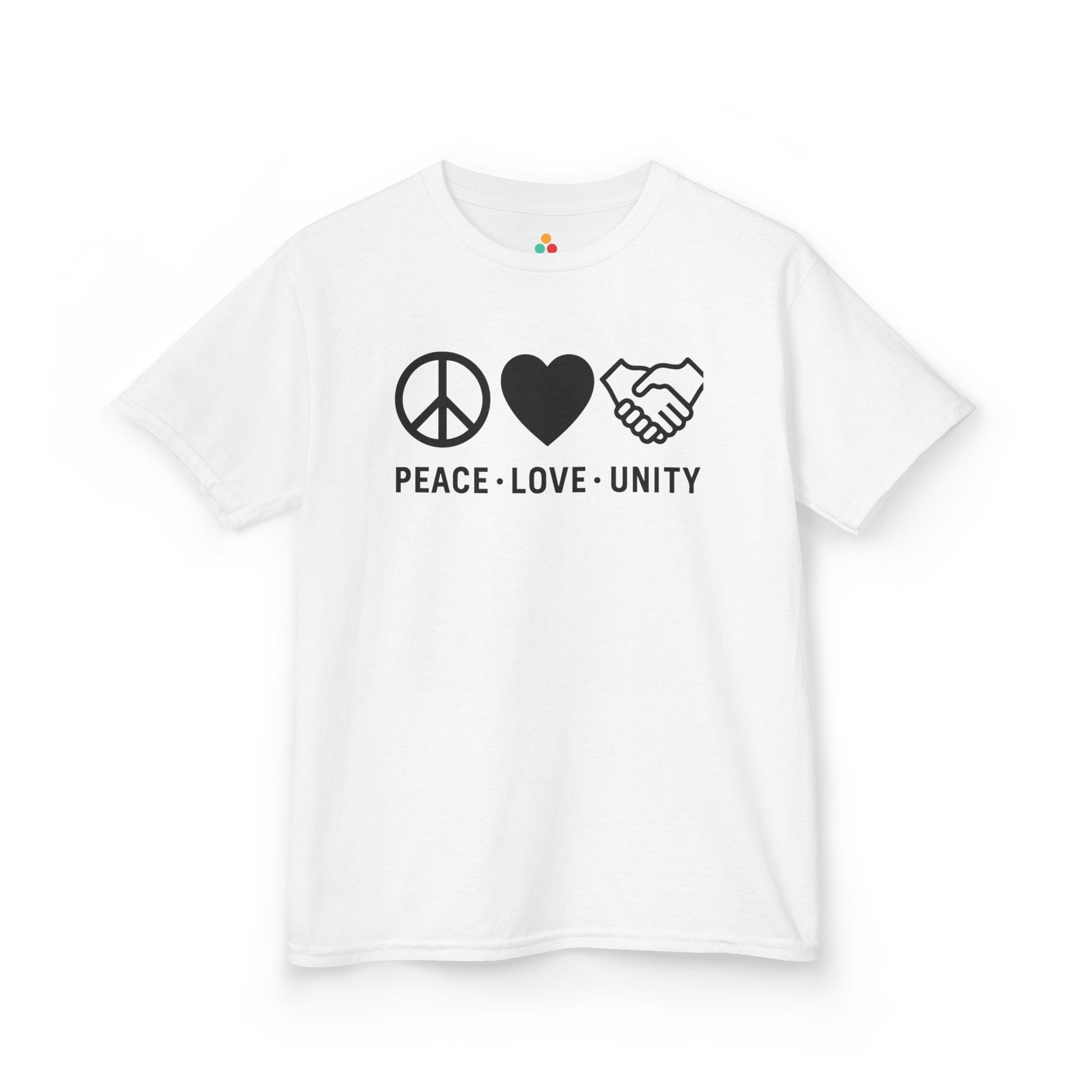 Peace Love Unity Orange Unity Day Anti-Bullying Kids T-shirt | TEEZOCA anti-bullying peace love unity school awareness Kids T-shirt