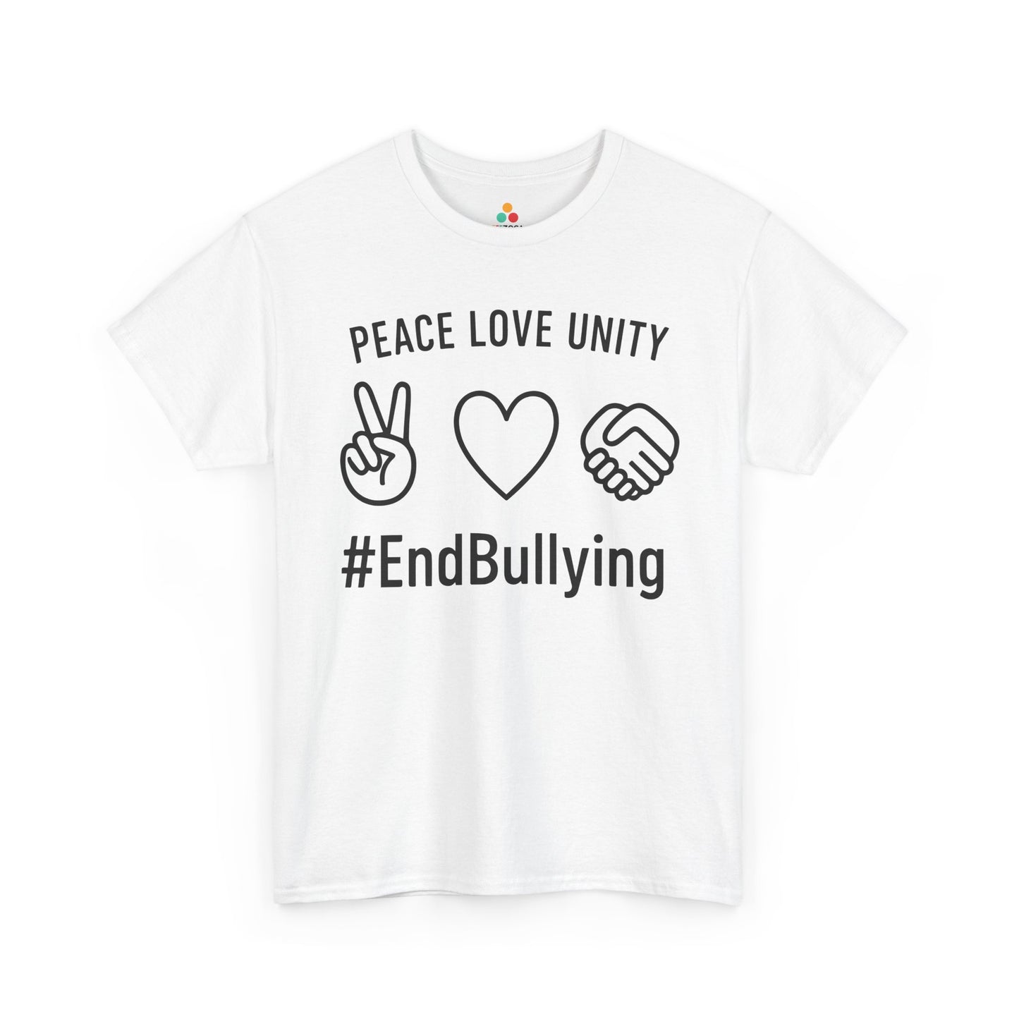 Peace Love Unity Unisex T-shirt for Unity Day Anti-Bullying Awareness | TEEZOCA anti-bullying peace love Unisex T-shirt daily wear