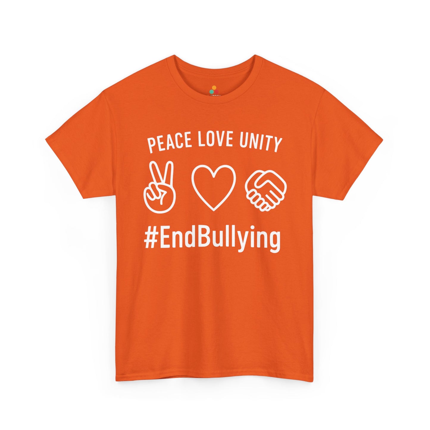 Peace Love Unity Unisex T-shirt for Unity Day Anti-Bullying Awareness | TEEZOCA peace love unity symbols Unisex T-shirt anti-bullying awareness