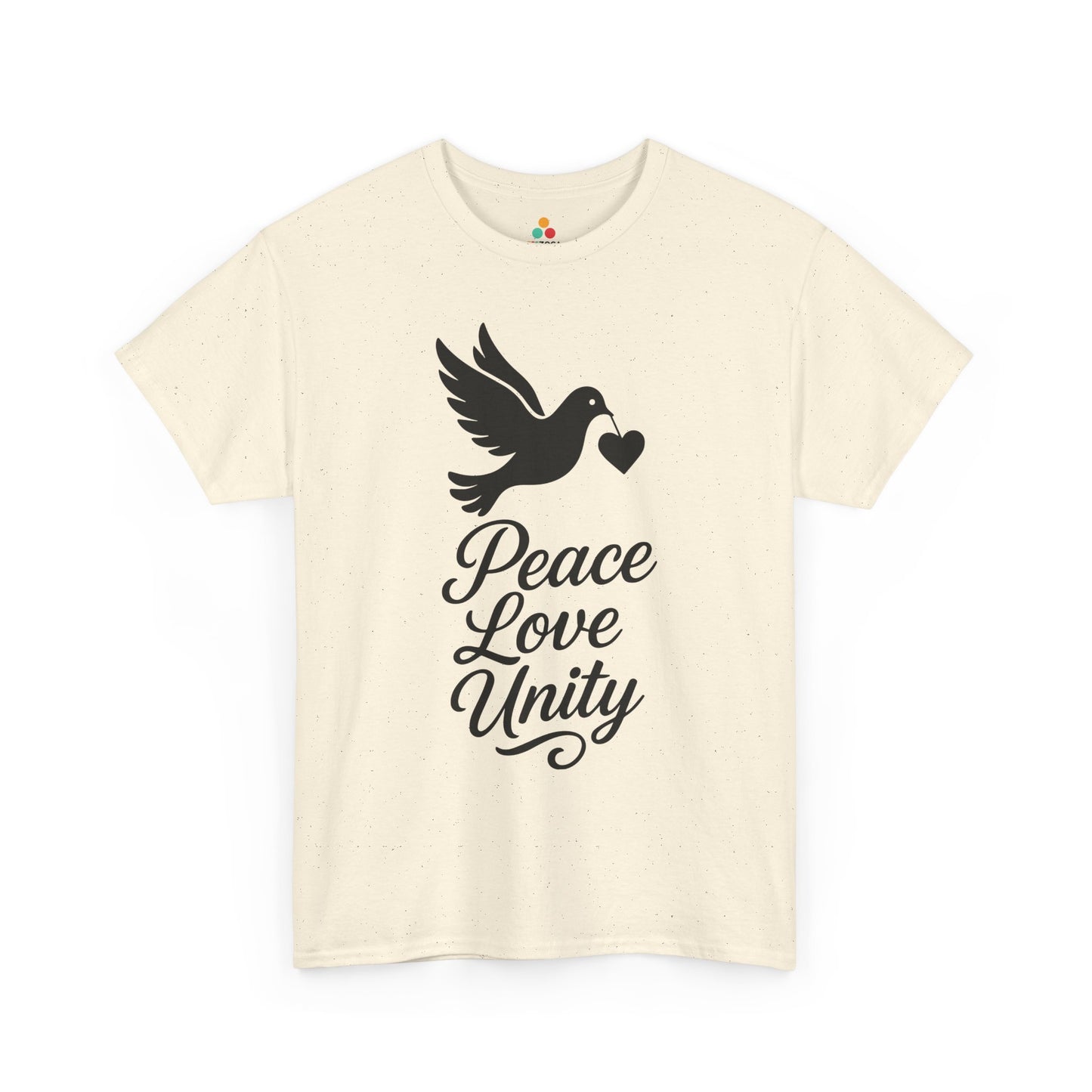 Peace Love Unity Unisex T-shirt for Unity Day Kindness Awareness | TEEZOCA peace love unity typography Unisex T-shirt lifestyle fashion
