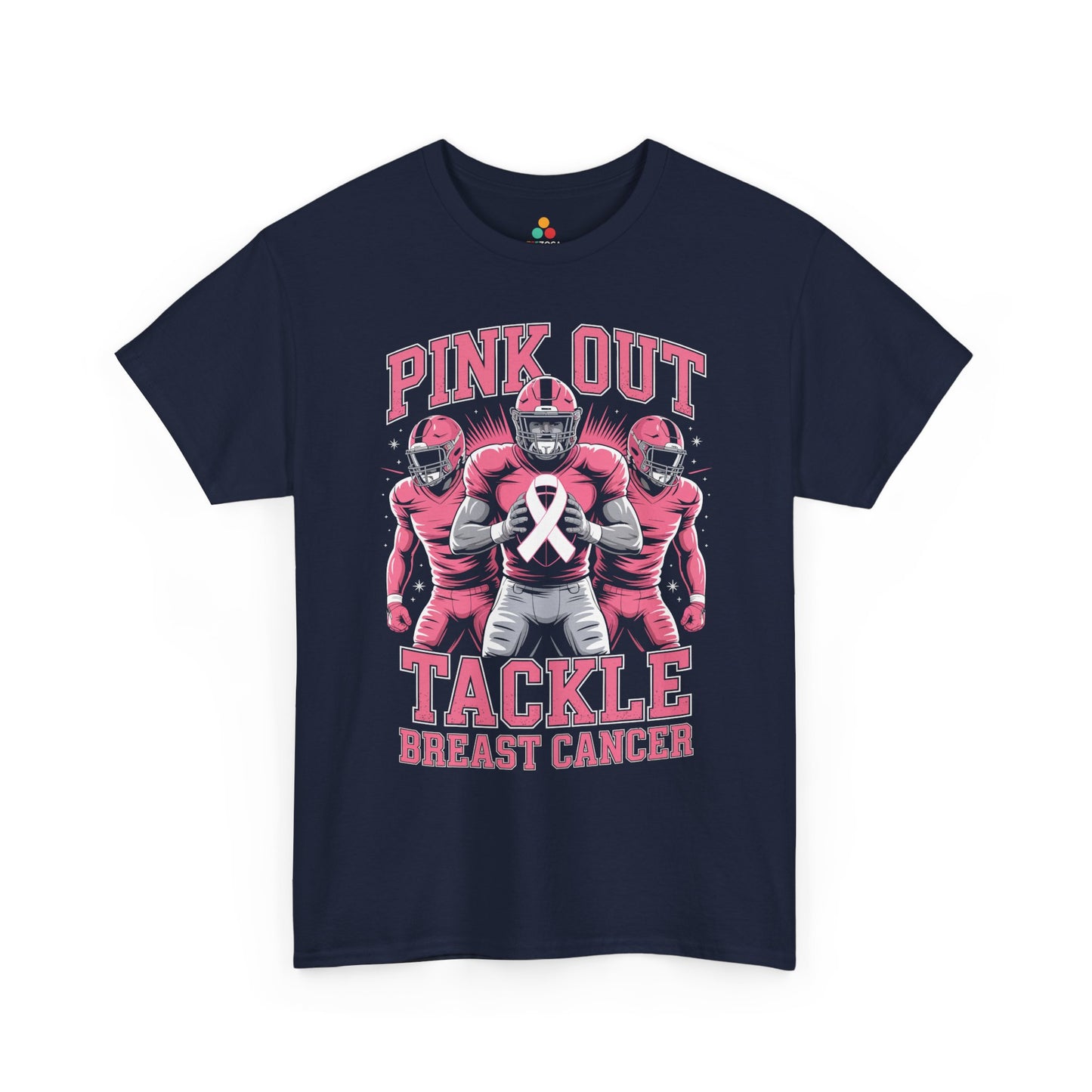 Pink Out Tackle Breast Cancer Football Breast Cancer Awareness Unisex T-shirt | TEEZOCA 
