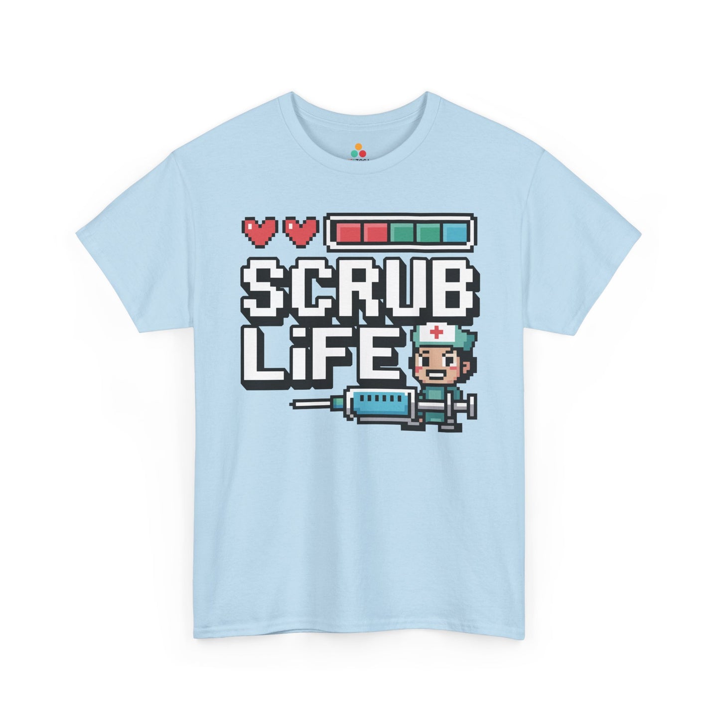 Pixel Nurse Scrub Life Retro Gamer Unisex T-shirt | TEEZOCA 