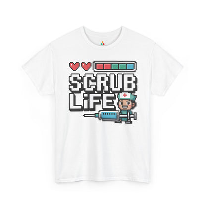 Pixel Nurse Scrub Life Retro Gamer Unisex T-shirt | TEEZOCA 