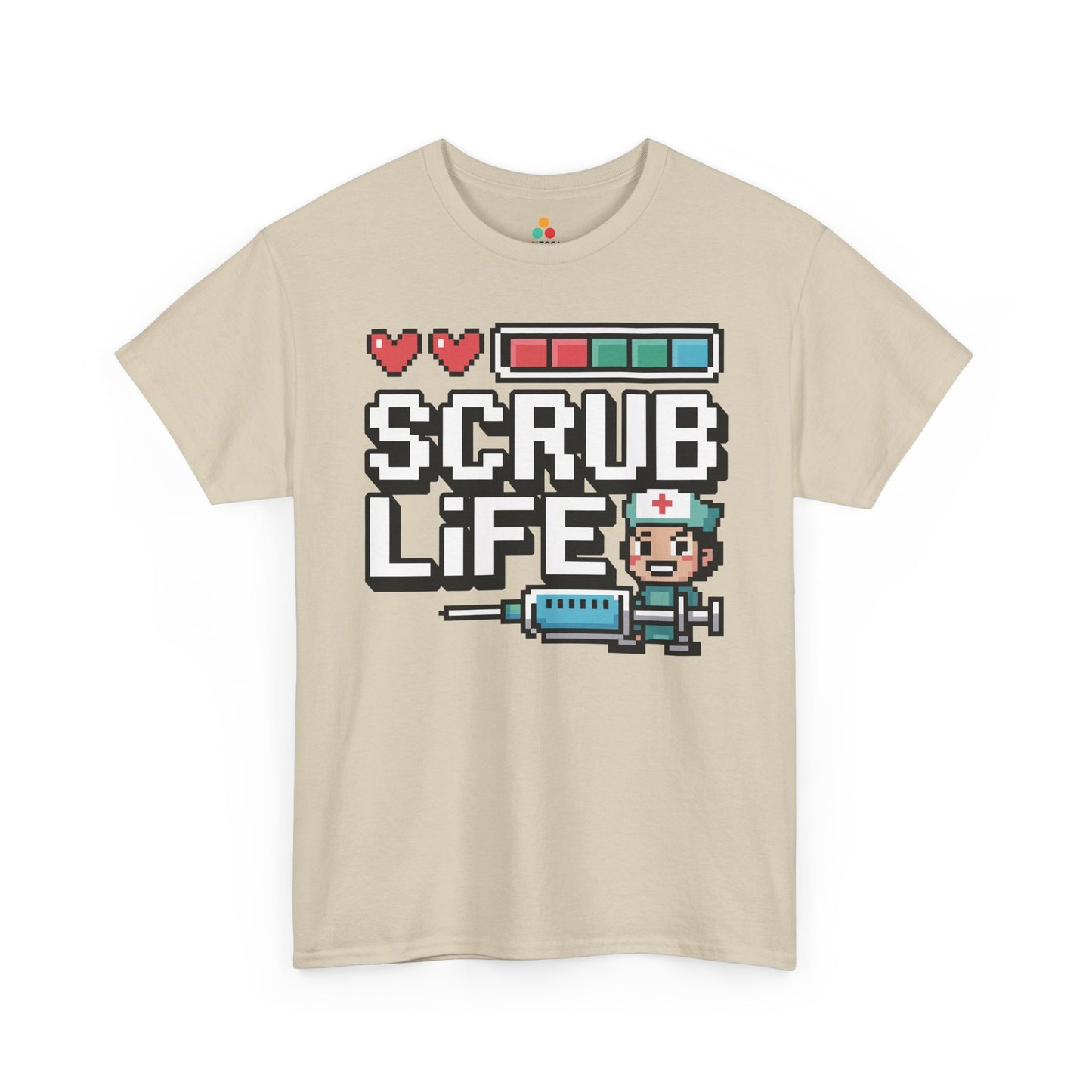 Pixel Nurse Scrub Life Retro Gamer Unisex T-shirt | TEEZOCA 