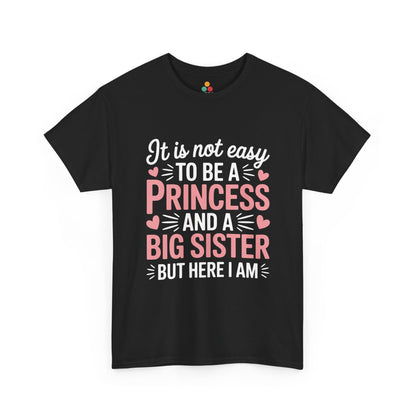 Princess Big Sister Funny T-Shirt – Cute Sibling Graphic Tee | TEEZOCA 