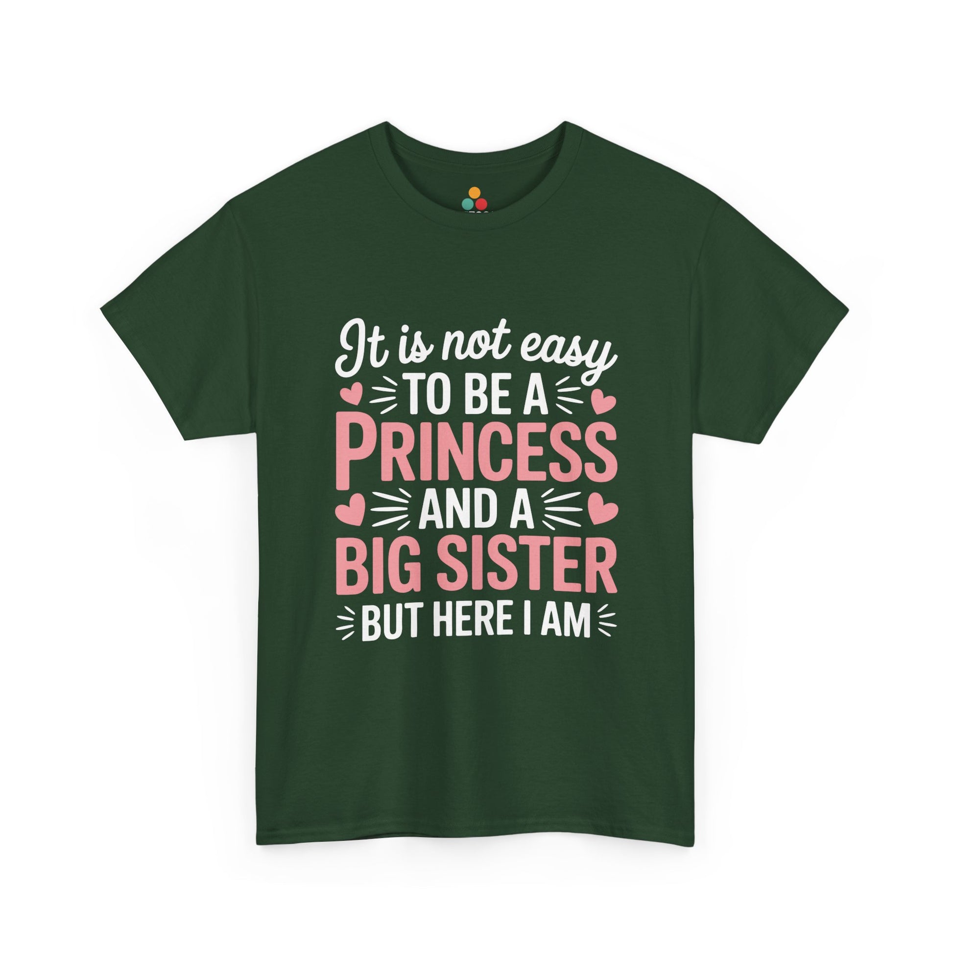 Princess Big Sister Funny T-Shirt – Cute Sibling Graphic Tee | TEEZOCA 