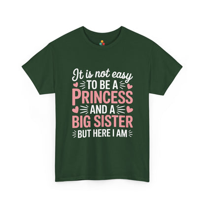 Princess Big Sister Funny T-Shirt – Cute Sibling Graphic Tee | TEEZOCA 