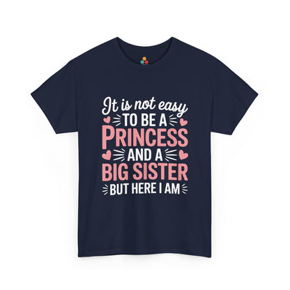 Princess Big Sister Funny T-Shirt – Cute Sibling Graphic Tee | TEEZOCA 