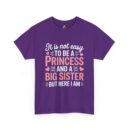 Princess Big Sister Funny T-Shirt – Cute Sibling Graphic Tee | TEEZOCA 