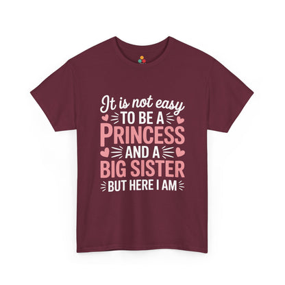 Princess Big Sister Funny T-Shirt – Cute Sibling Graphic Tee | TEEZOCA 