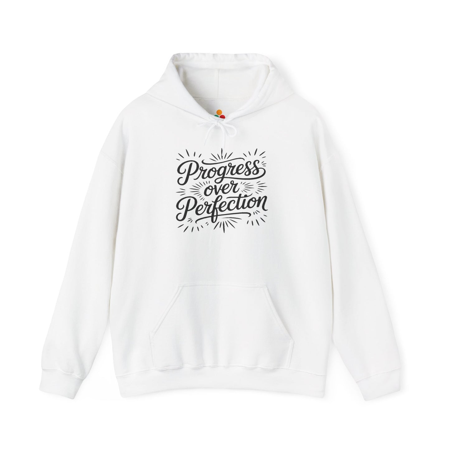 Progress Over Perfection Unisex Heavy Blend Hoodie | TEEZOCA 