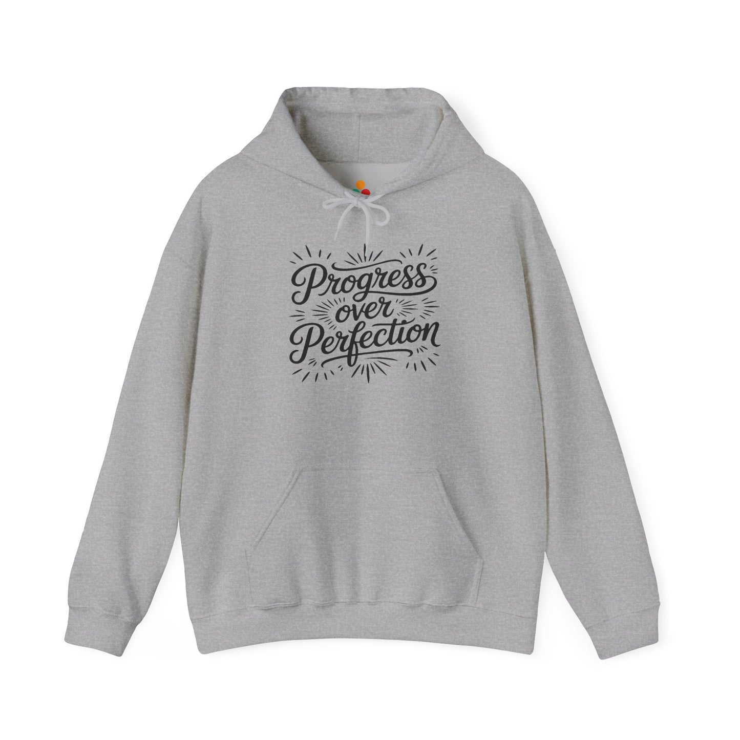 Progress Over Perfection Unisex Heavy Blend Hoodie | TEEZOCA progress mindset Progress Over Perfection Unisex Heavy Blend Hoodie