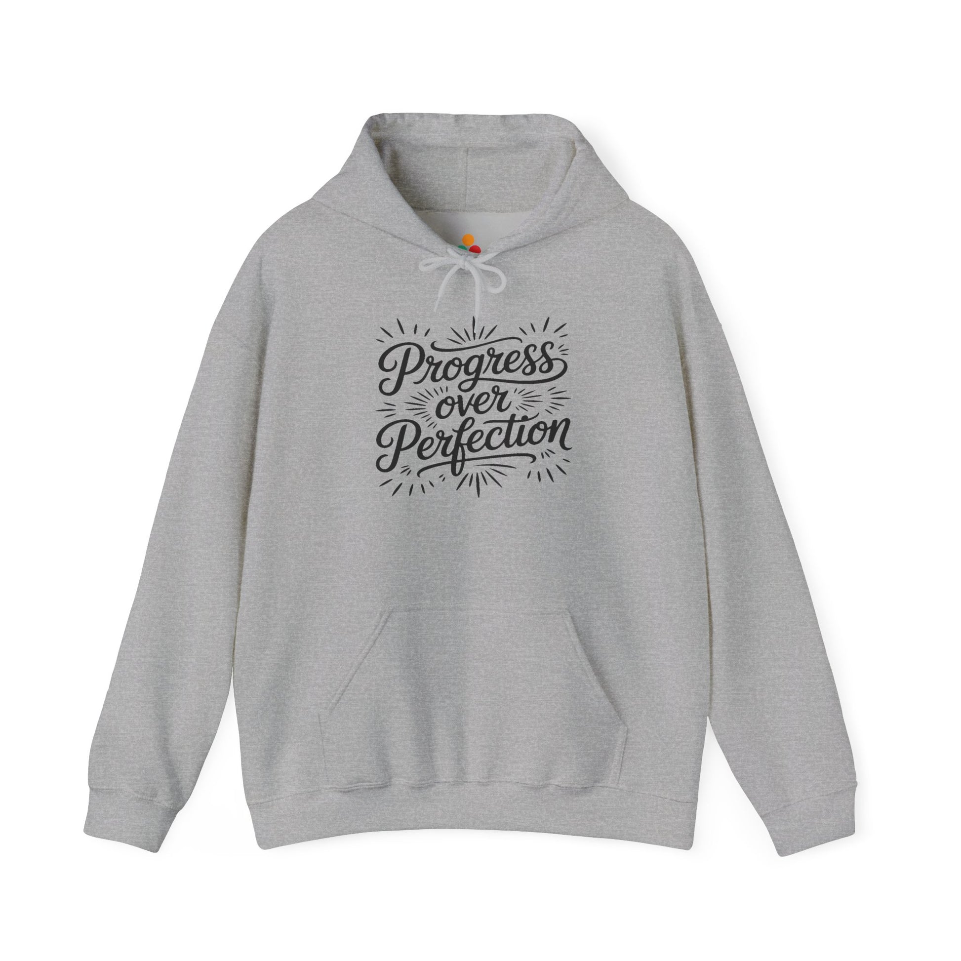 Progress Over Perfection Unisex Heavy Blend Hoodie | TEEZOCA progress mindset Progress Over Perfection Unisex Heavy Blend Hoodie