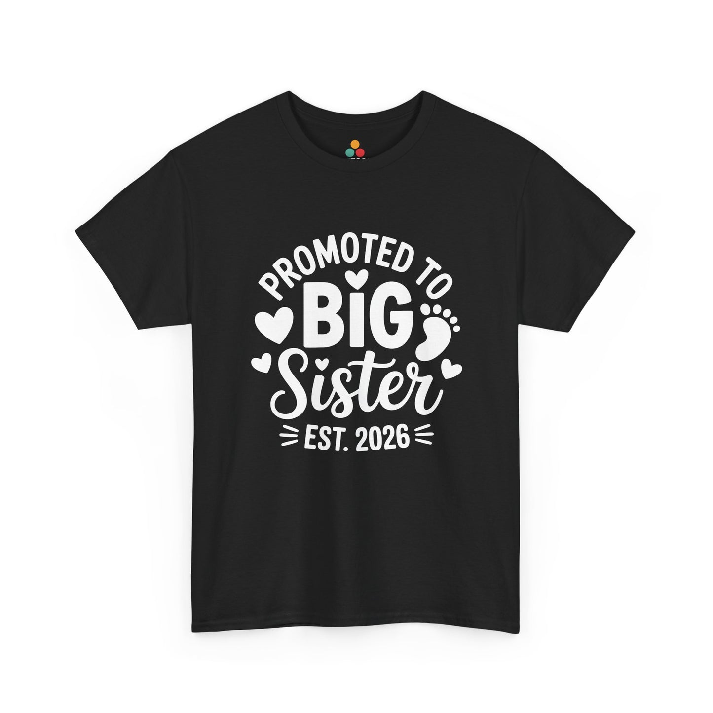 Promoted To Big Sister Est 2026 T-Shirt – Big Sister Gift | TEEZOCA 