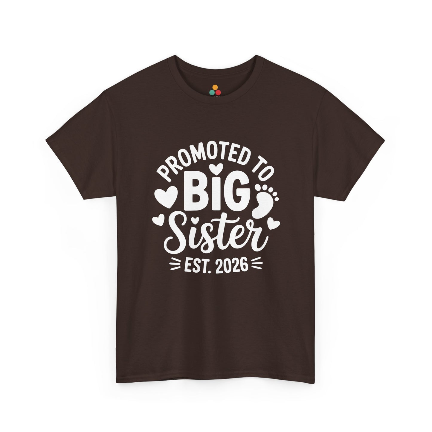 Promoted To Big Sister Est 2026 T-Shirt – Big Sister Gift | TEEZOCA 