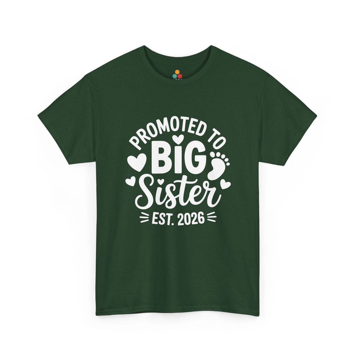 Promoted To Big Sister Est 2026 T-Shirt – Big Sister Gift | TEEZOCA 