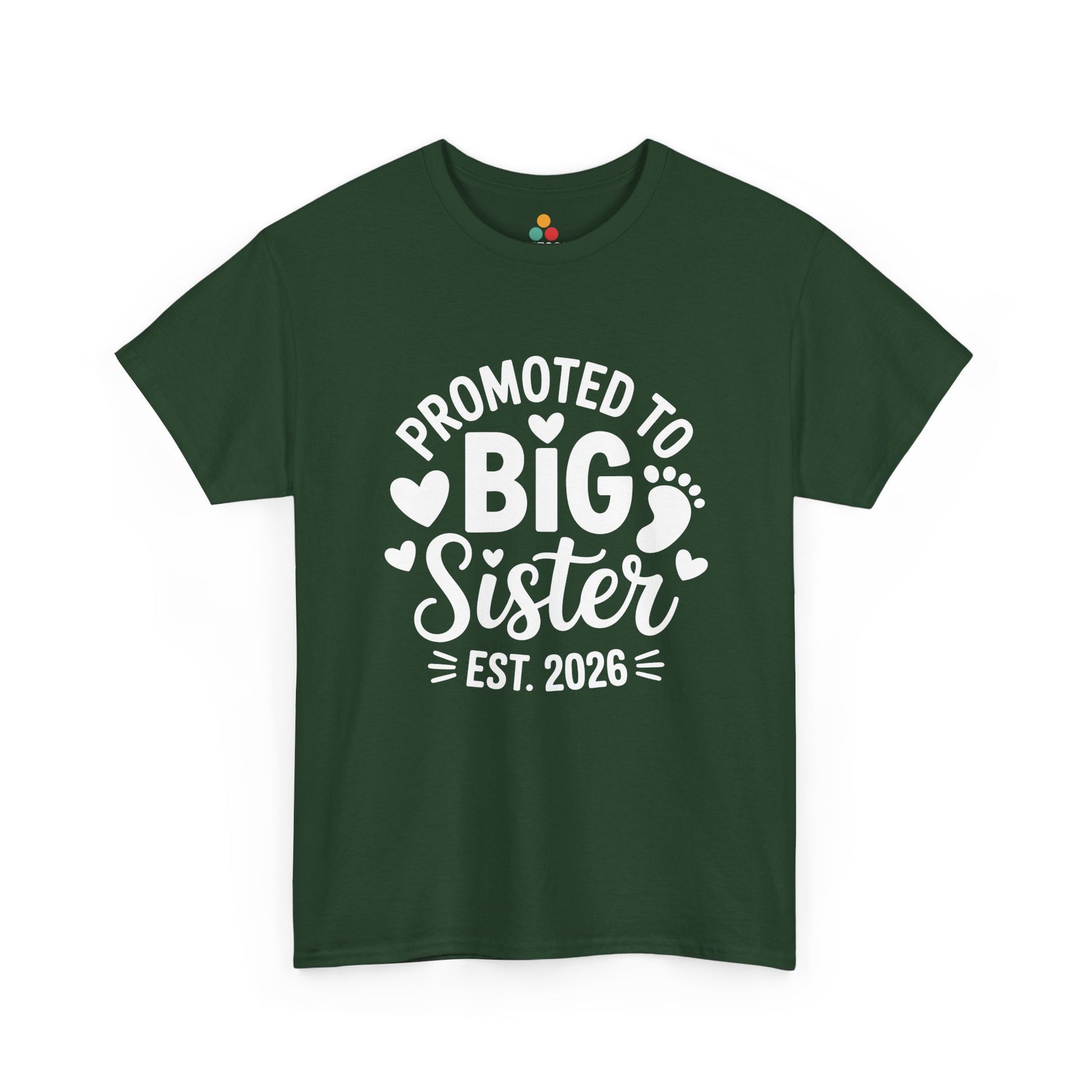 Promoted To Big Sister Est 2026 T-Shirt – Big Sister Gift | TEEZOCA 