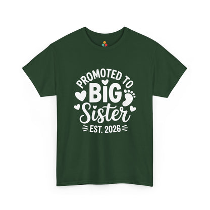 Promoted To Big Sister Est 2026 T-Shirt – Big Sister Gift | TEEZOCA 