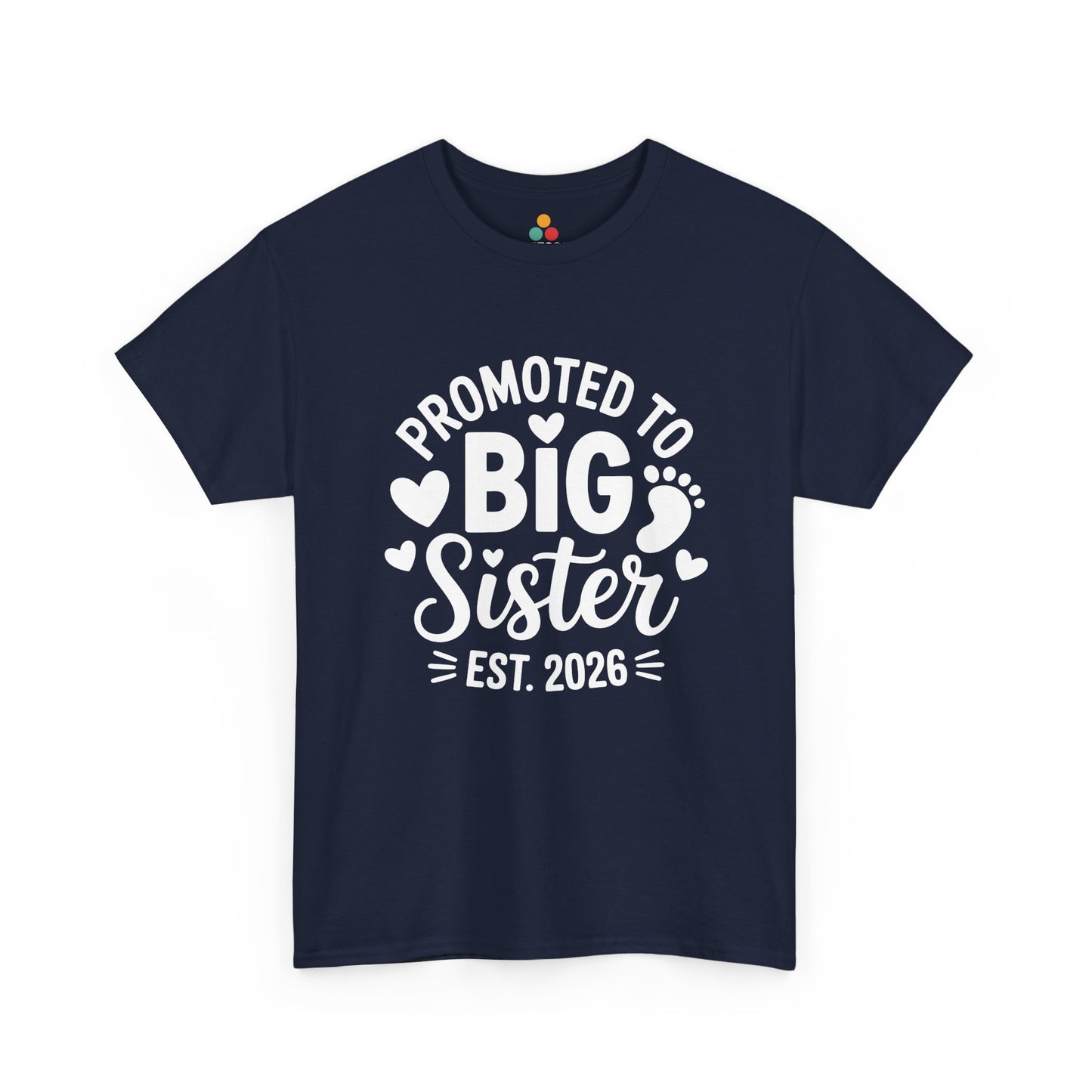 Promoted To Big Sister Est 2026 T-Shirt – Big Sister Gift | TEEZOCA 