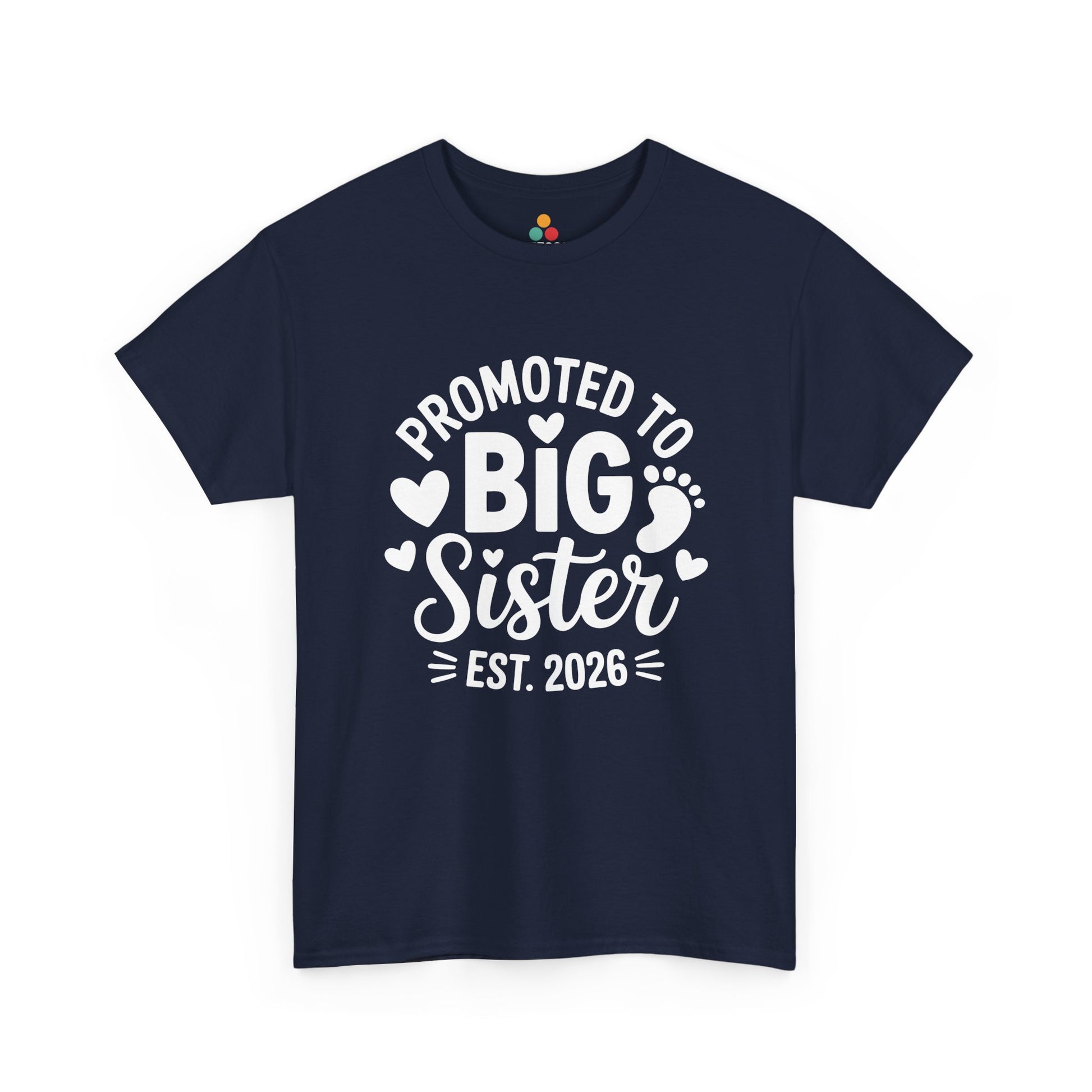 Promoted To Big Sister Est 2026 T-Shirt – Big Sister Gift | TEEZOCA 