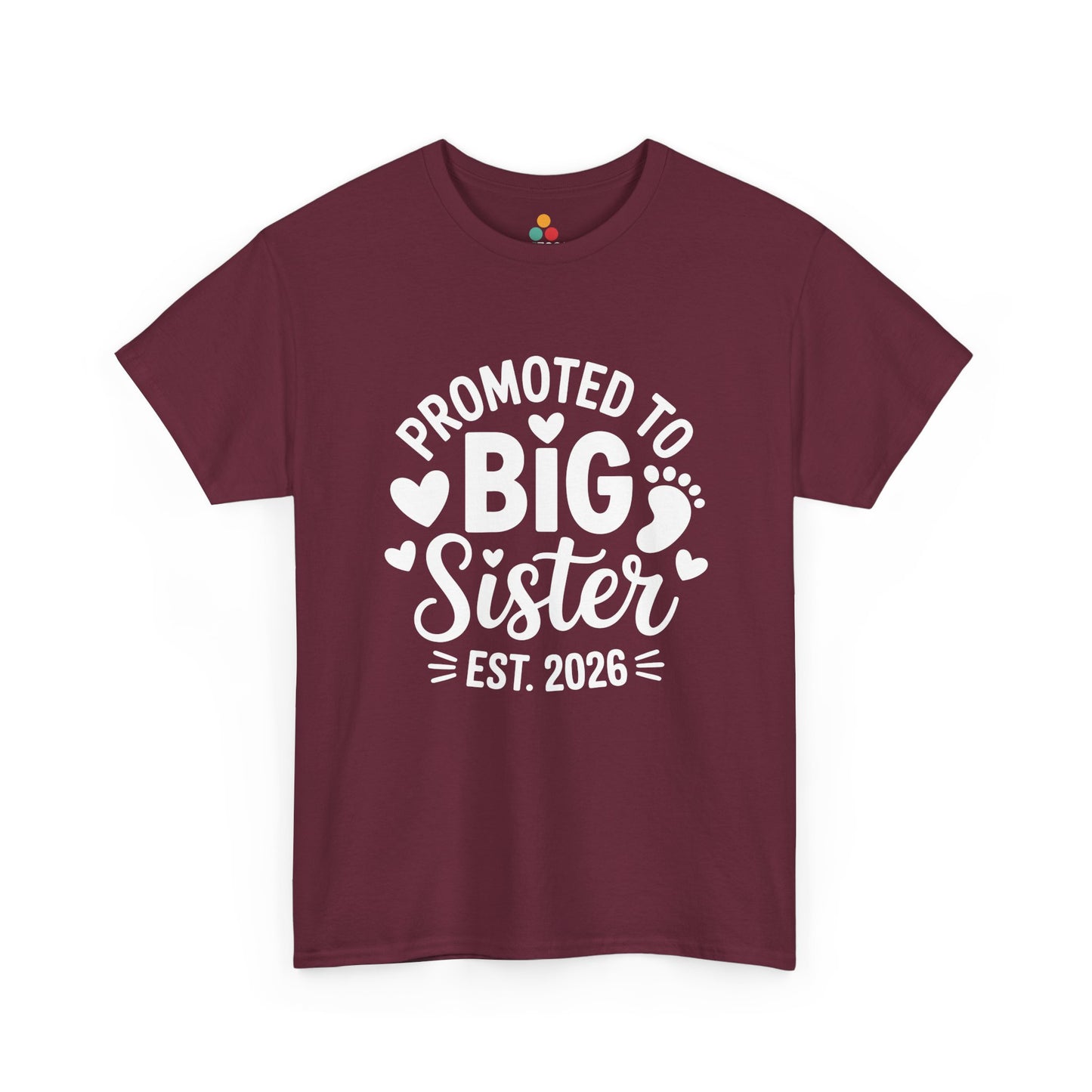 Promoted To Big Sister Est 2026 T-Shirt – Big Sister Gift | TEEZOCA 