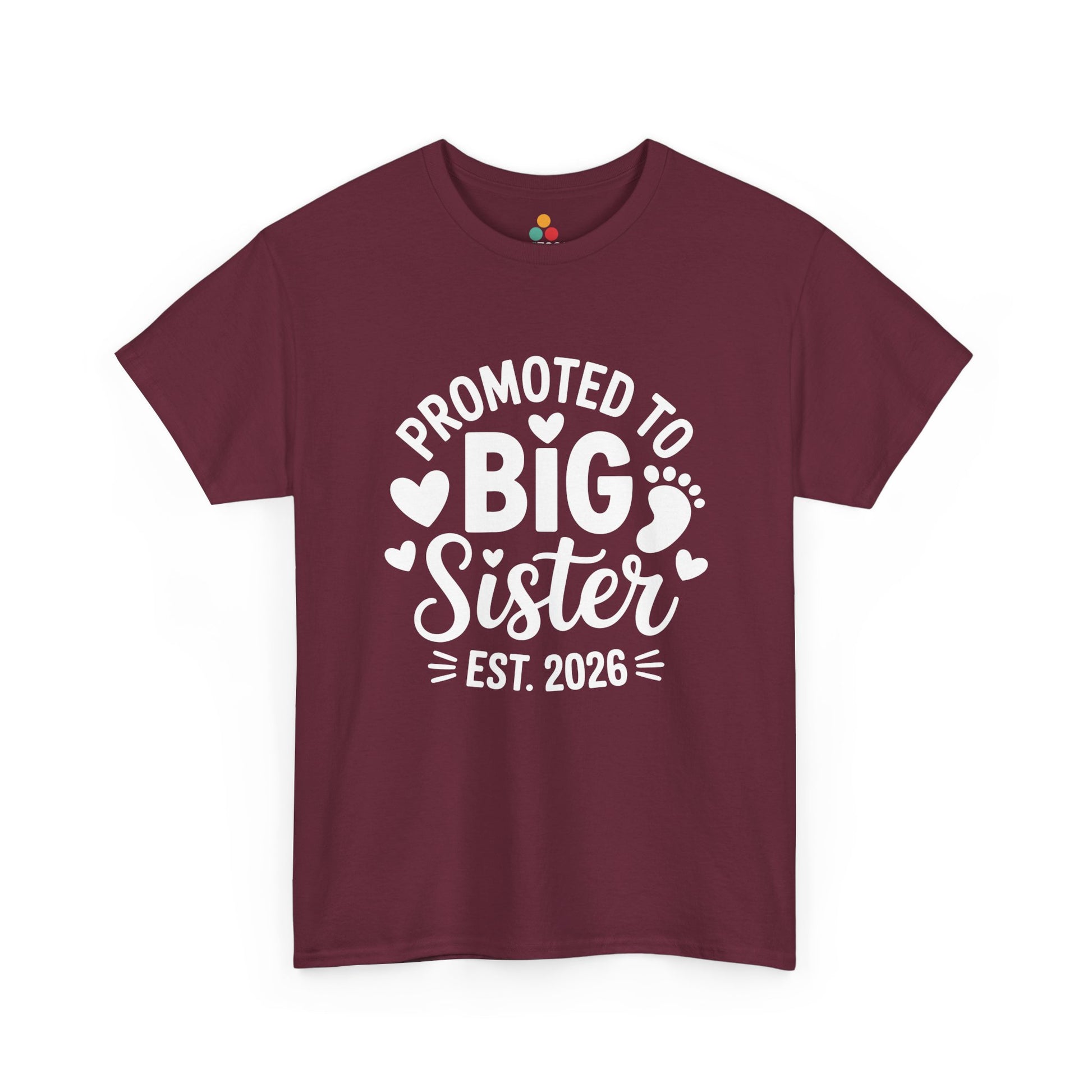Promoted To Big Sister Est 2026 T-Shirt – Big Sister Gift | TEEZOCA 