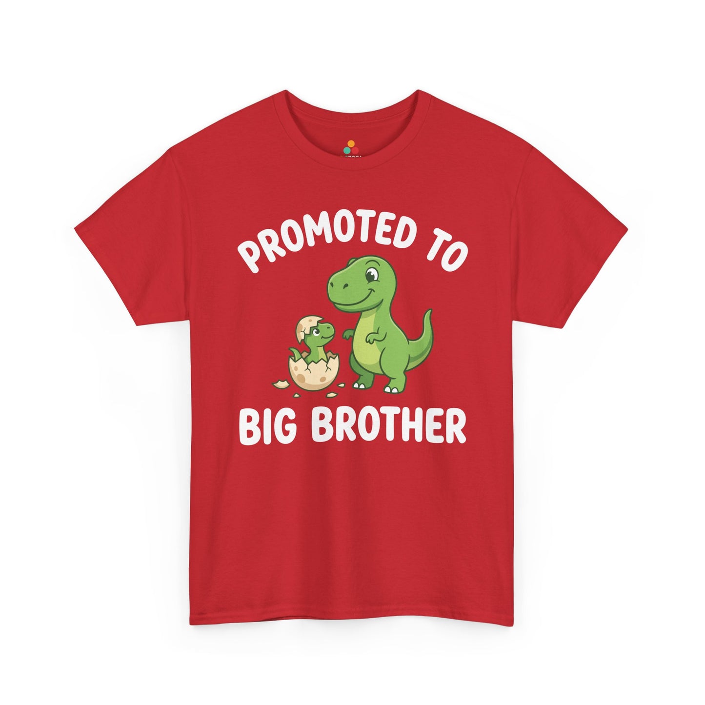 Promoted to Big Brother Dinosaur Funny Announcement Unisex T-shirt | TEEZOCA 