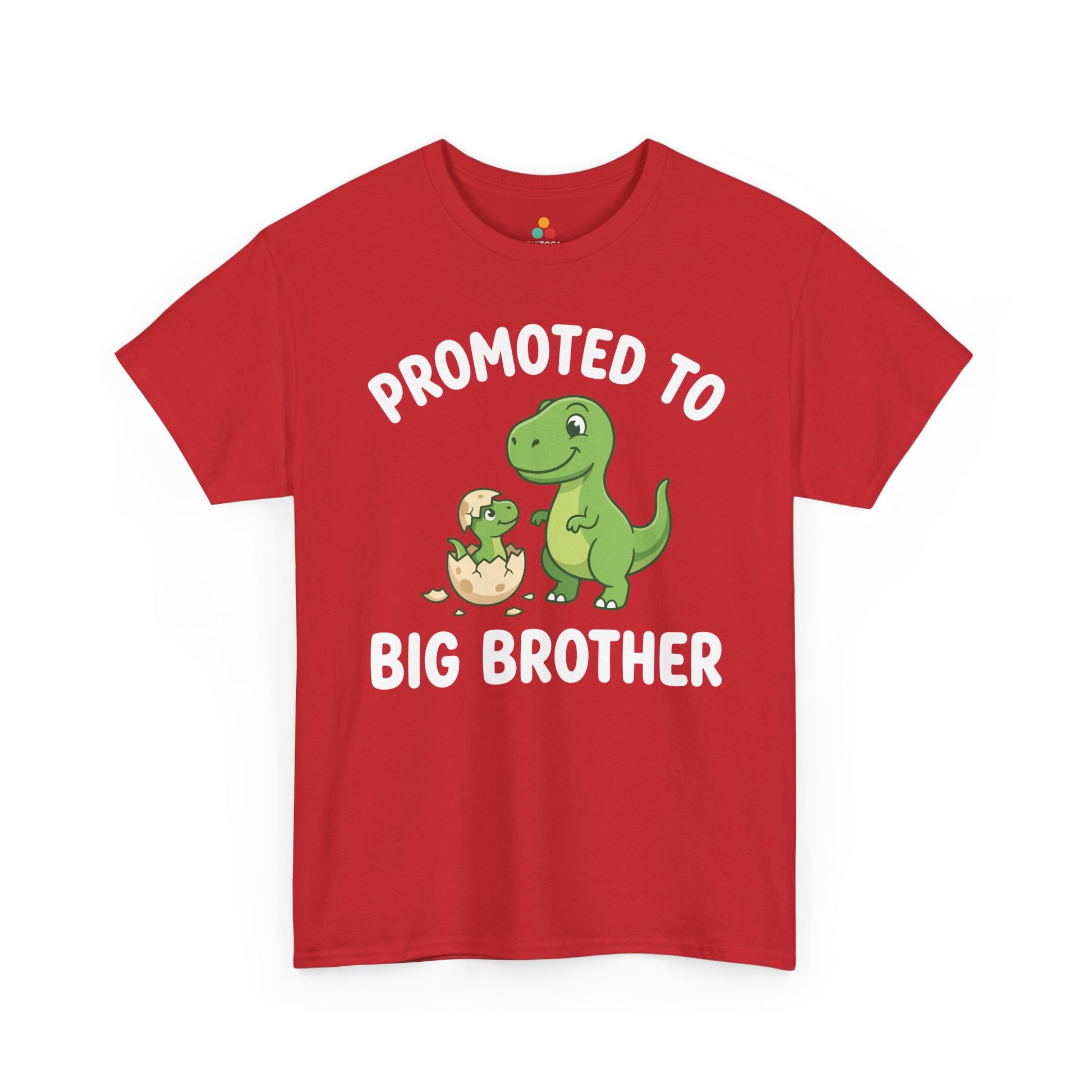 Promoted to Big Brother Dinosaur Funny Announcement Unisex T-shirt | TEEZOCA 