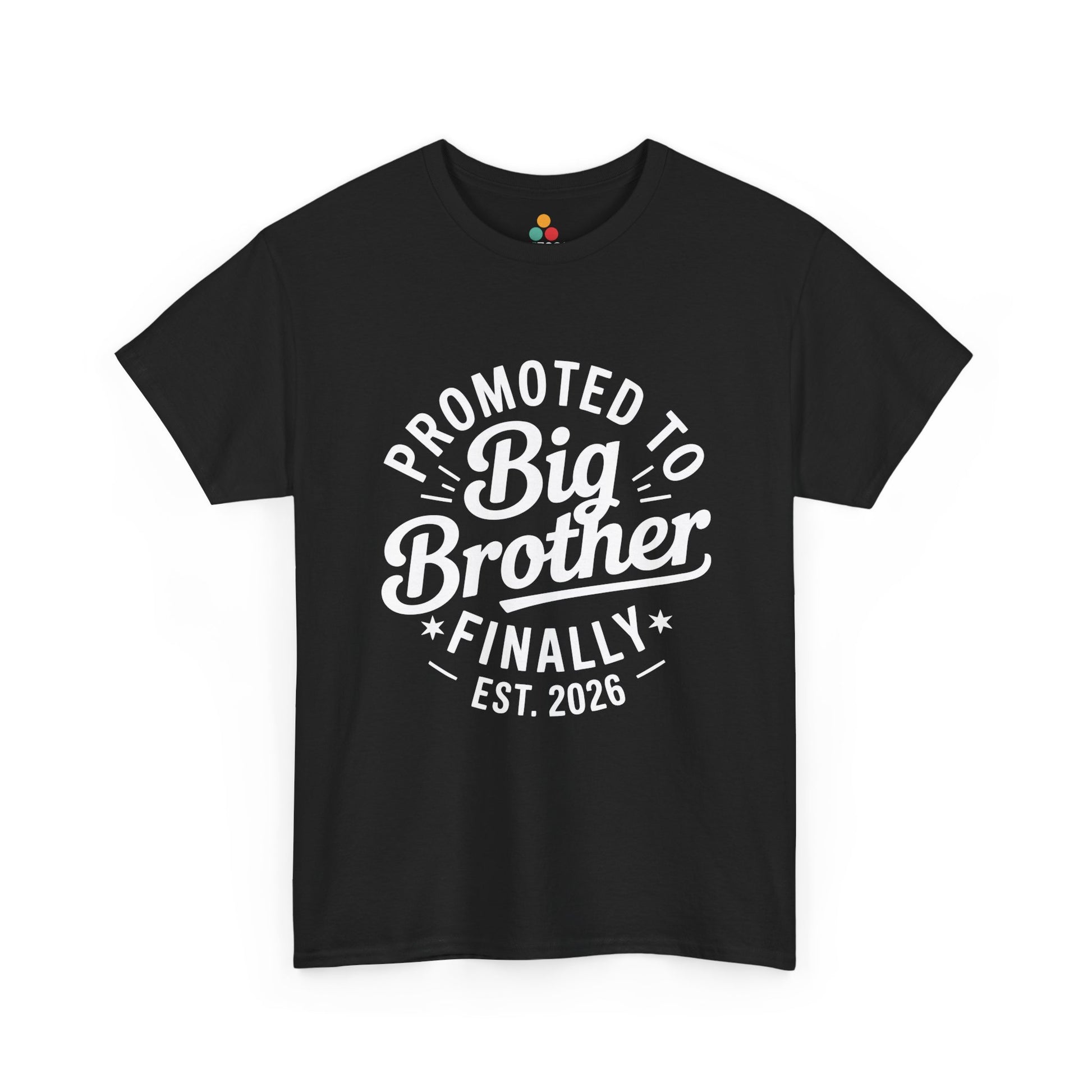 Promoted to Big Brother Finally Est. 2026 T-Shirt – Funny New Sibling Announcement Tee | TEEZOCA 