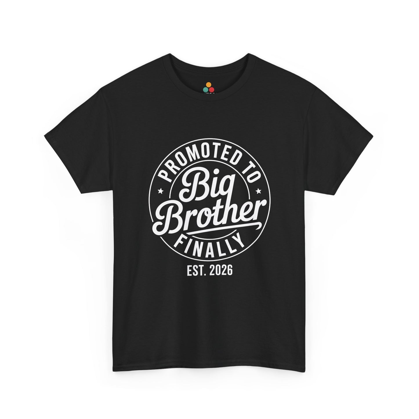 Promoted to Big Brother Finally Est. 2026 T-Shirt – Funny Big Bro Tee | TEEZOCA 