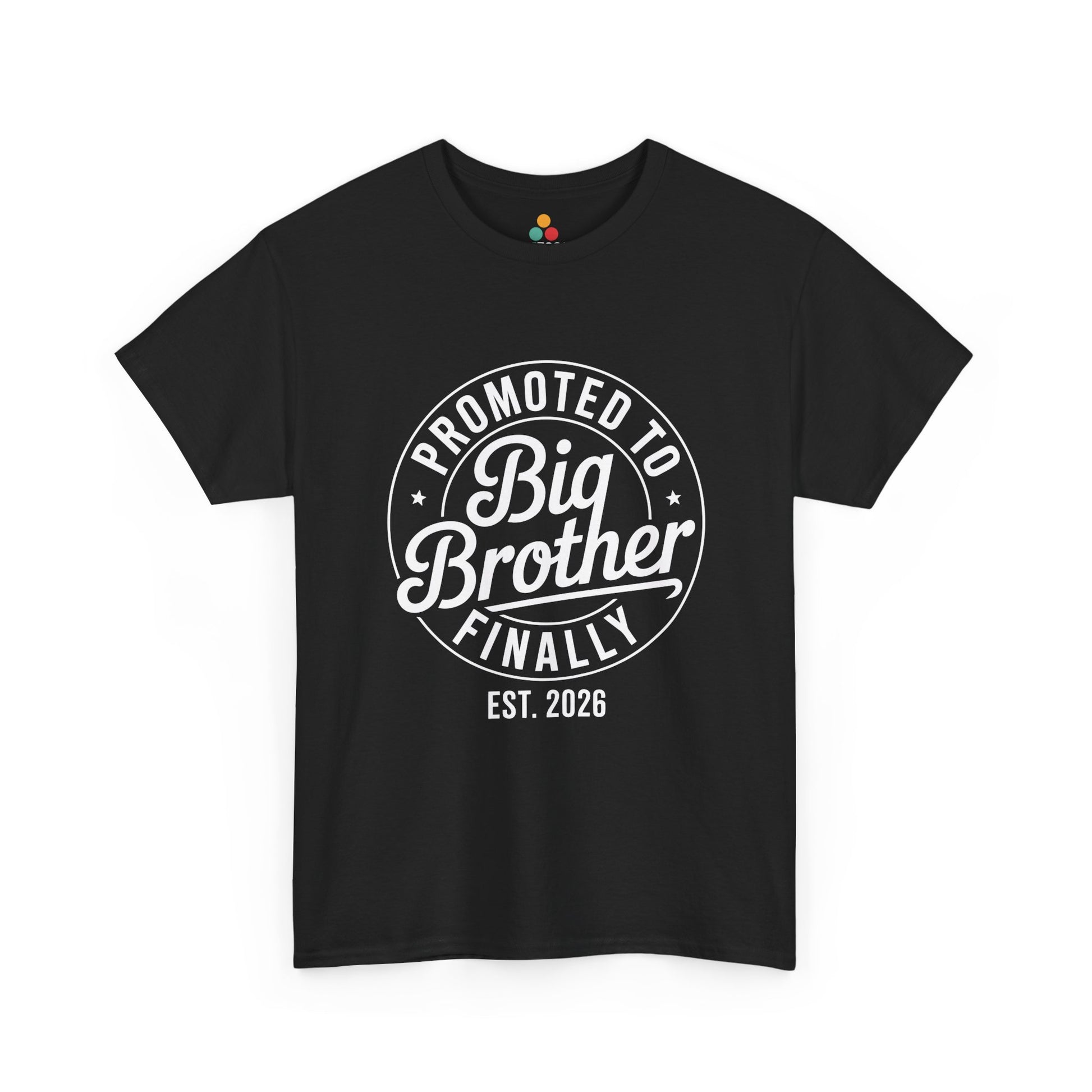 Promoted to Big Brother Finally Est. 2026 T-Shirt – Funny Big Bro Tee | TEEZOCA 
