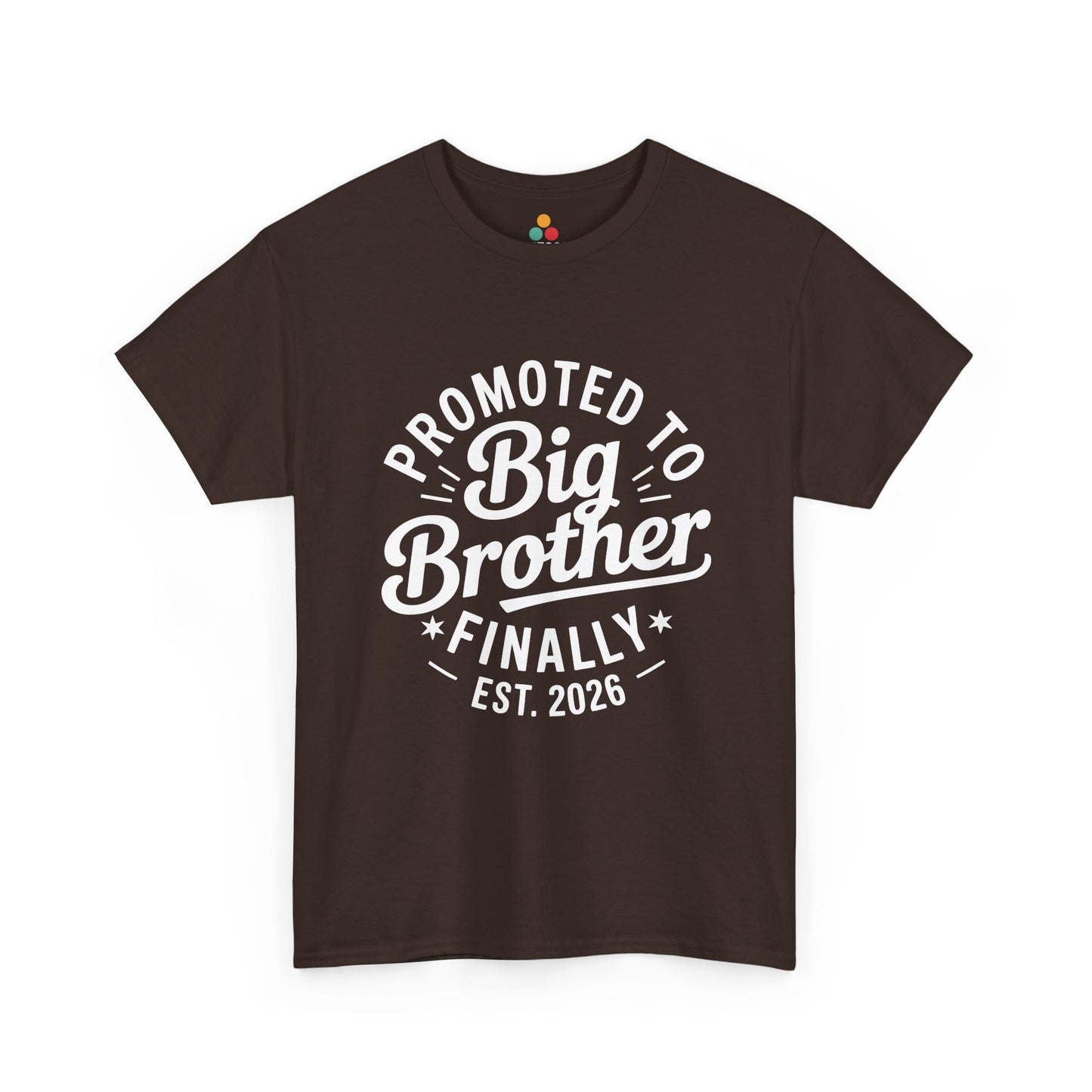 Promoted to Big Brother Finally Est. 2026 T-Shirt – Funny New Sibling Announcement Tee | TEEZOCA 