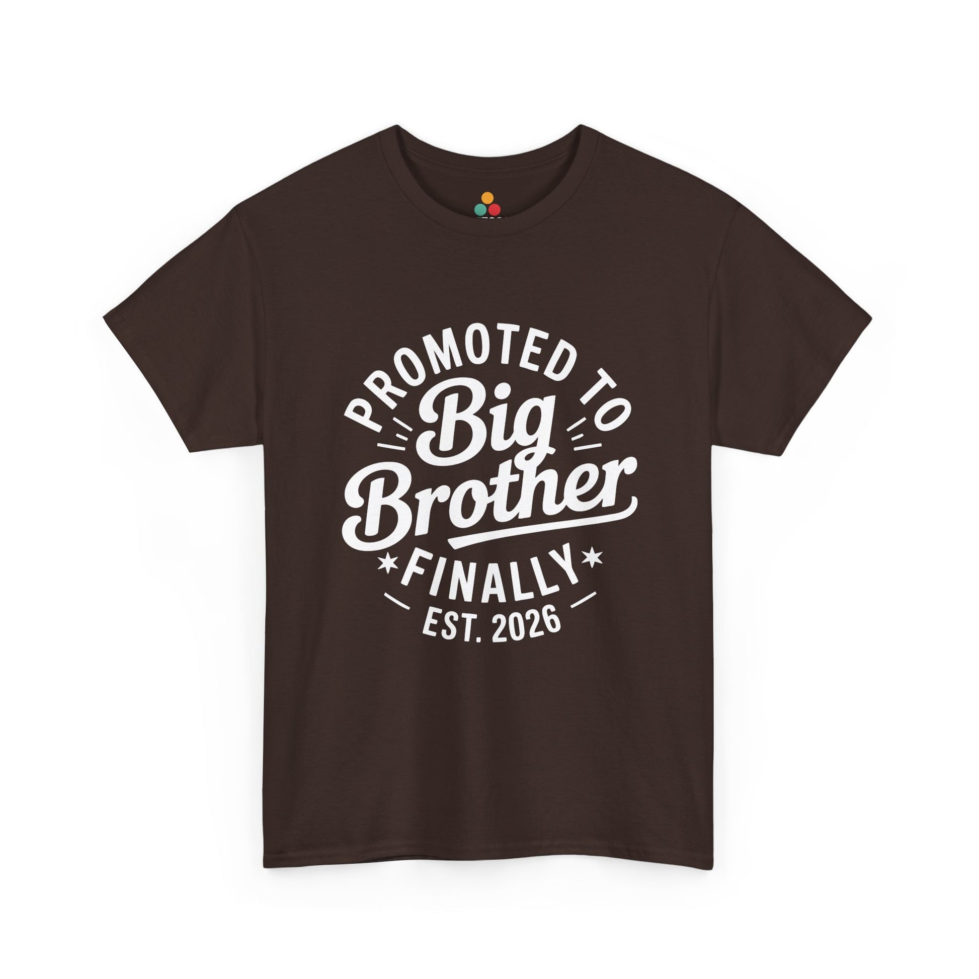 Promoted to Big Brother Finally Est. 2026 T-Shirt – Funny New Sibling Announcement Tee | TEEZOCA 