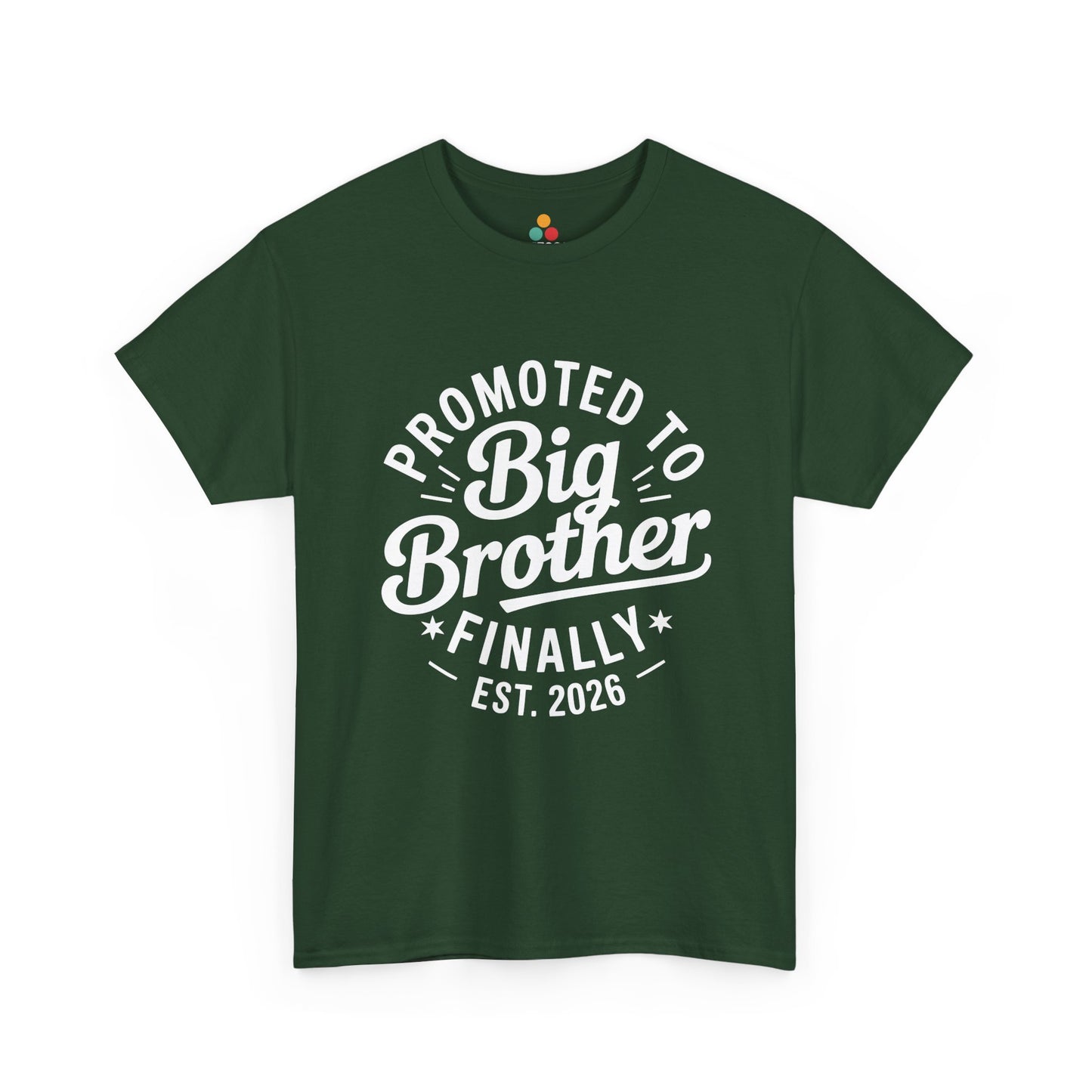 Promoted to Big Brother Finally Est. 2026 T-Shirt – Funny New Sibling Announcement Tee | TEEZOCA 
