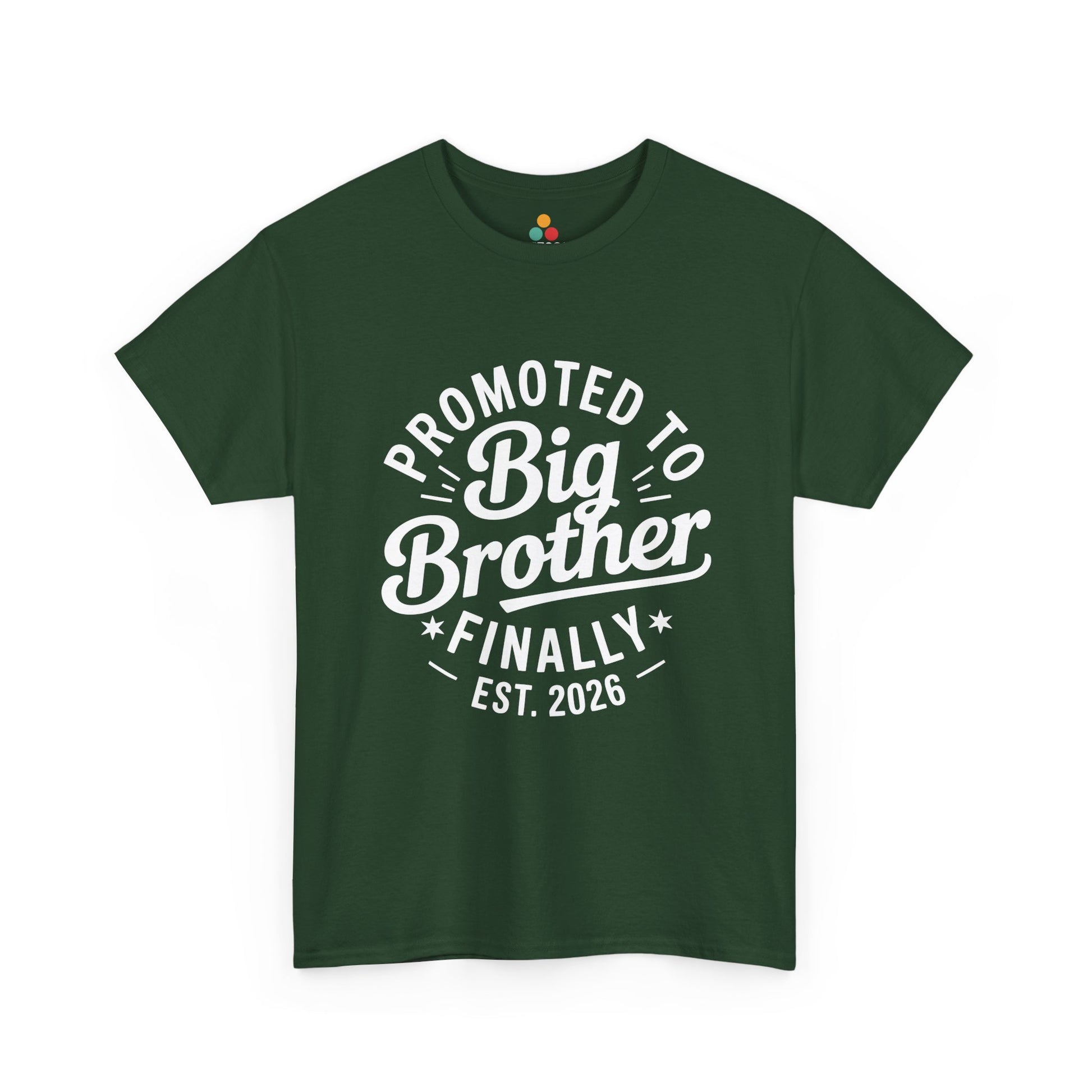 Promoted to Big Brother Finally Est. 2026 T-Shirt – Funny New Sibling Announcement Tee | TEEZOCA 