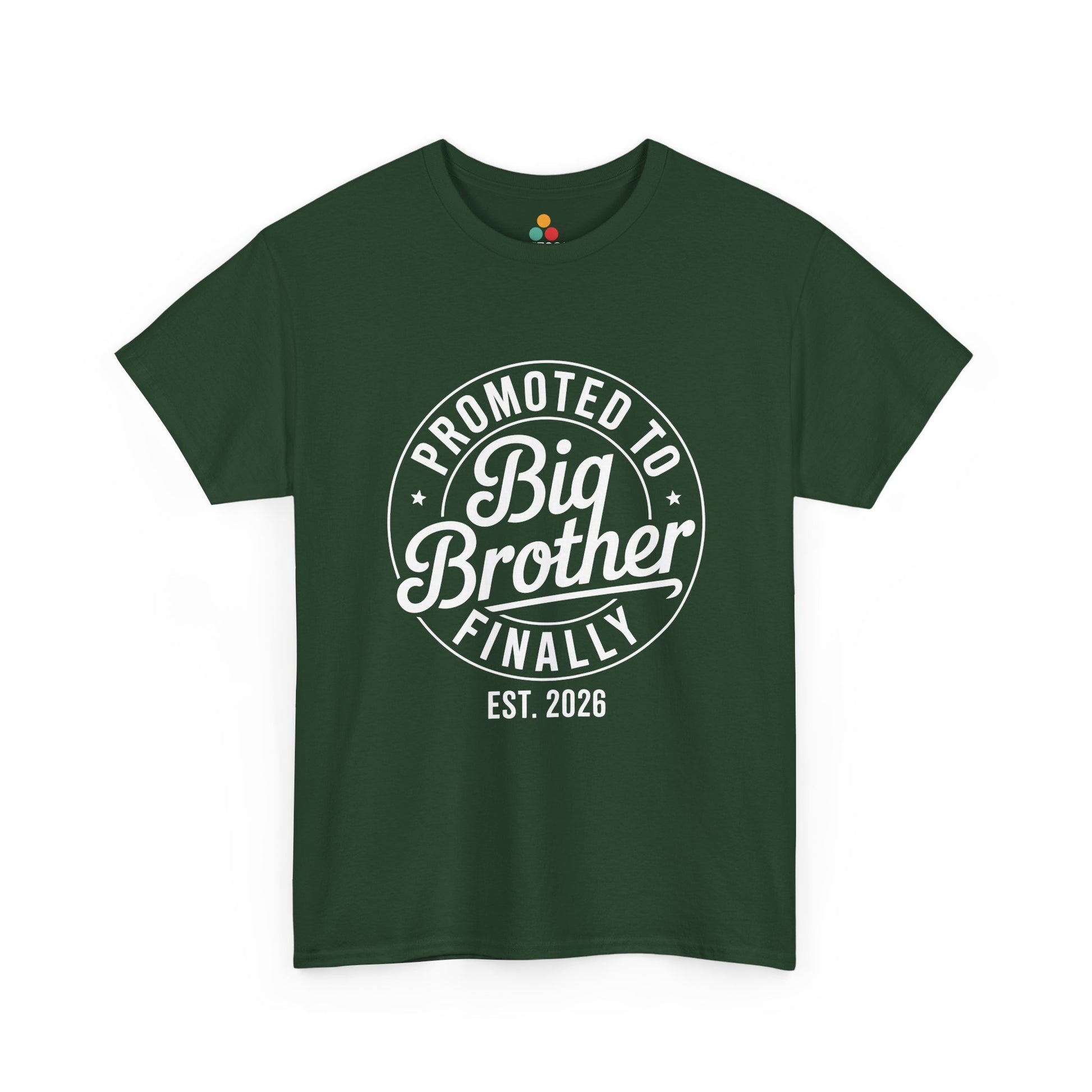 Promoted to Big Brother Finally Est. 2026 T-Shirt – Funny Big Bro Tee | TEEZOCA 