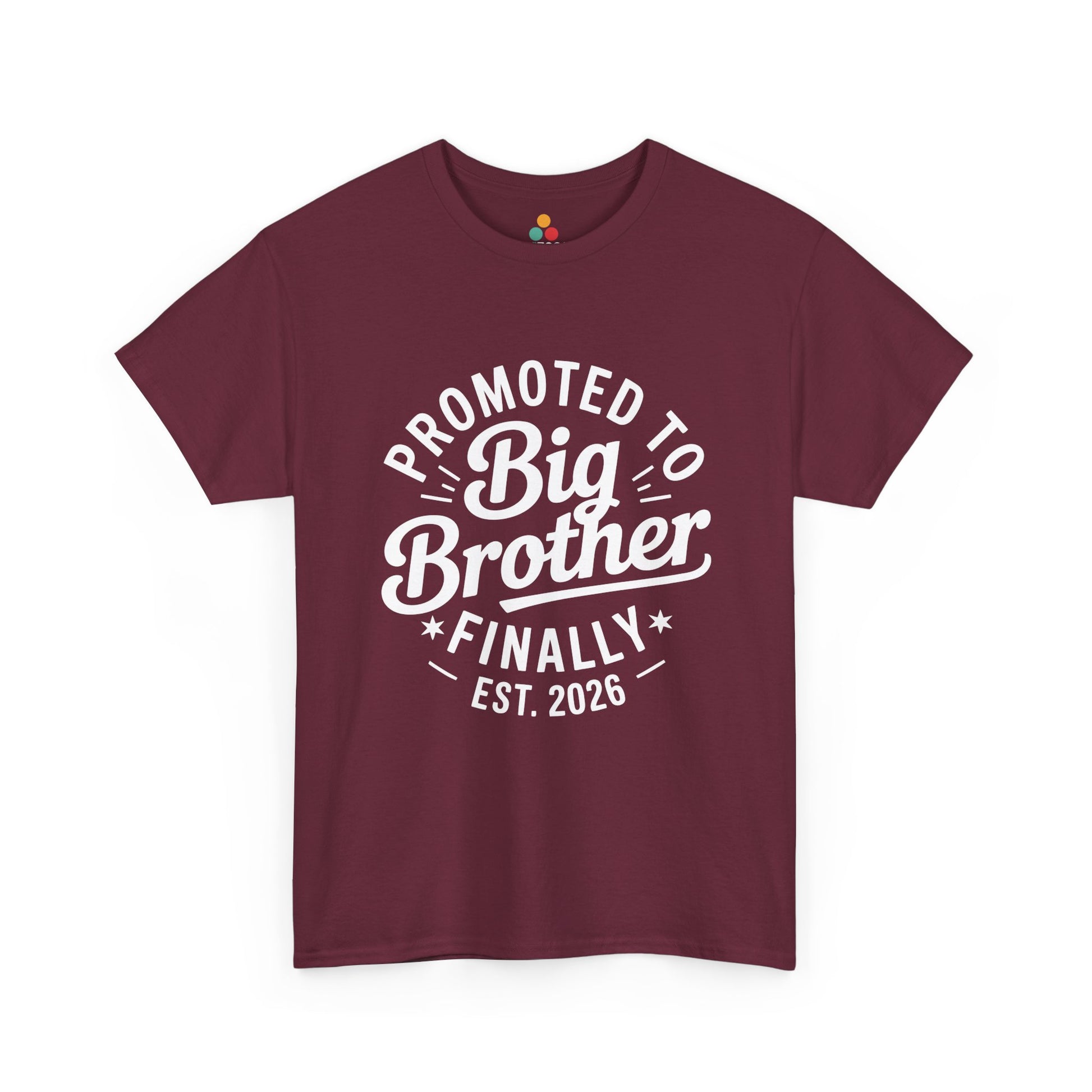 Promoted to Big Brother Finally Est. 2026 T-Shirt – Funny New Sibling Announcement Tee | TEEZOCA 