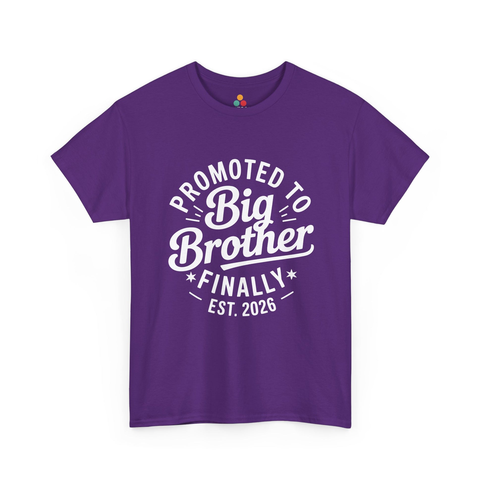 Promoted to Big Brother Finally Est. 2026 T-Shirt – Funny New Sibling Announcement Tee | TEEZOCA 