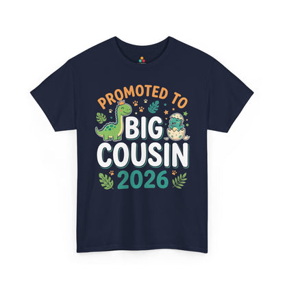 Promoted to Big Cousin 2026 Funny Family Announcement Unisex T-shirt | TEEZOCA 