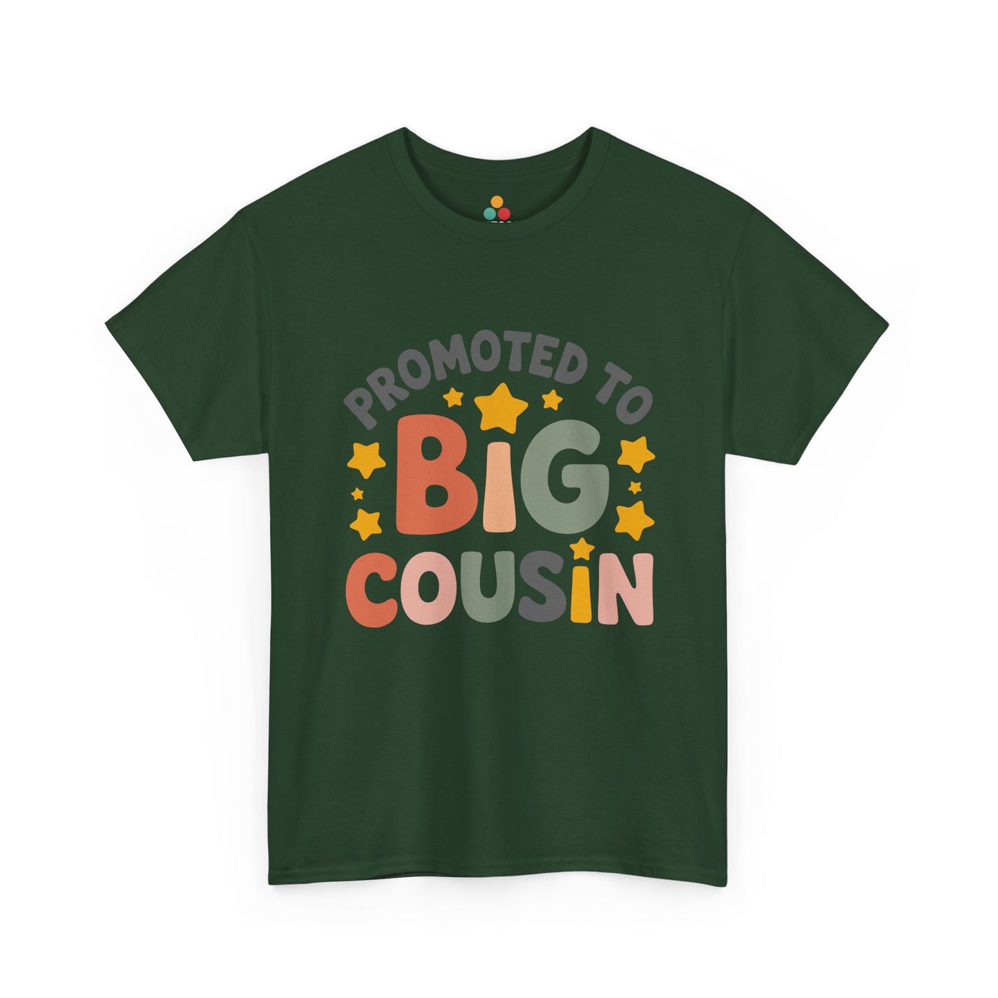 Promoted to Big Cousin Graphic T-Shirt – Cute Retro Tee for New Big Cousins and Family Announcements | TEEZOCA 