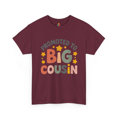 Promoted to Big Cousin Graphic T-Shirt – Cute Retro Tee for New Big Cousins and Family Announcements | TEEZOCA 