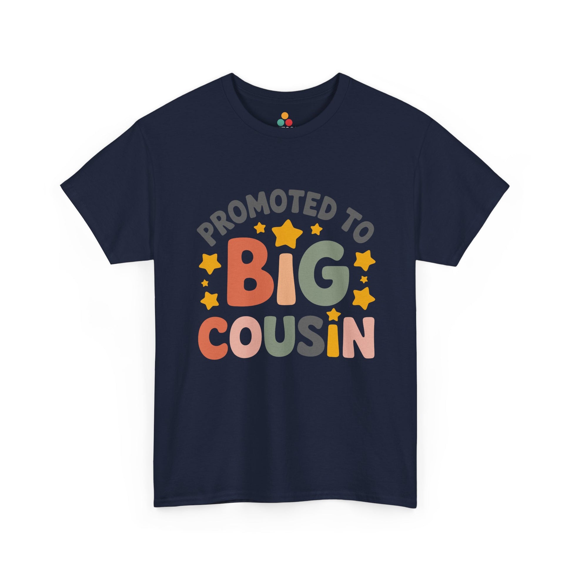 Promoted to Big Cousin Graphic T-Shirt – Cute Retro Tee for New Big Cousins and Family Announcements | TEEZOCA 