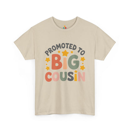 Promoted to Big Cousin Graphic T-Shirt – Cute Retro Tee for New Big Cousins and Family Announcements | TEEZOCA 